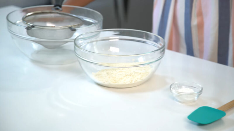 Ingredients for making cake flour