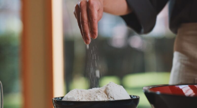 homemade cake flour with leavening agents